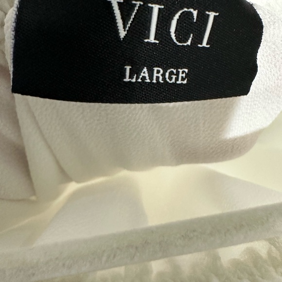 VICI WHITE Strapless Pantsuit - Large - Picture 2 of 3